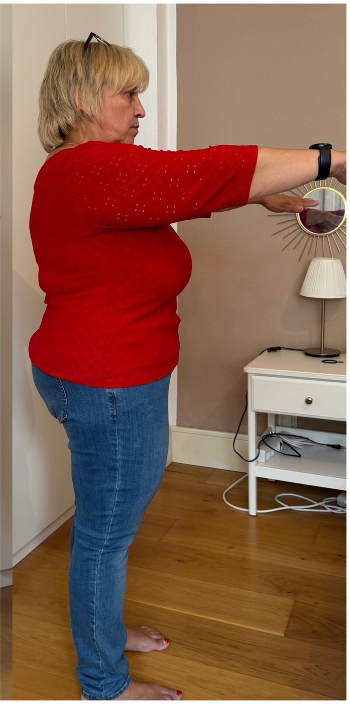 Selis Mama nach drei Monaten, 15 Kilo leichter